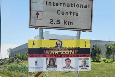Toronto temple defaced with posters targeting Indian diplomats ahead of pro-Khalistan rally