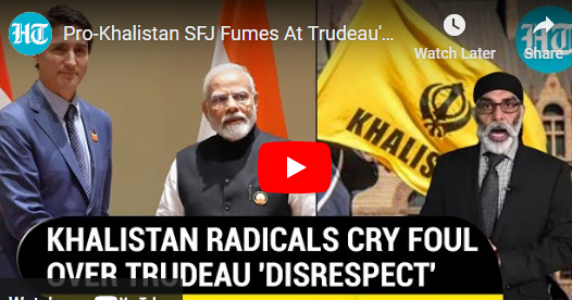 Pro-Khalistan SFJ Fumes At Trudeau's 'Humiliation' In Delhi; Threatens Indian Mission In Canada